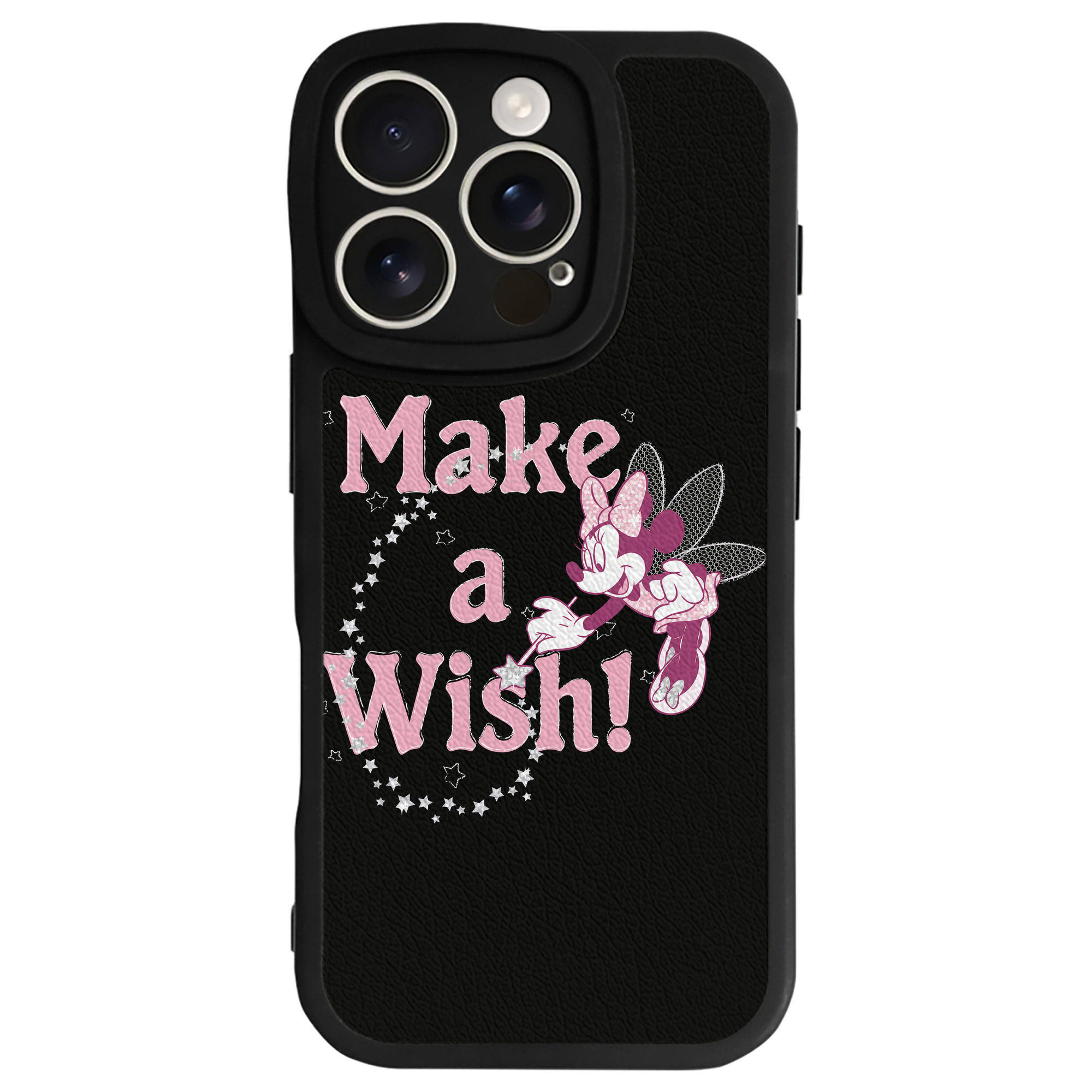 （画像用） ミッキーマウス Mickey Mouse 【iPhone 16シリーズ対応】シリコンスマホケース（レザー調） 材質：シリコン